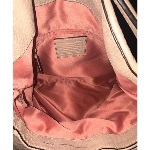 Coach Madison Phoebe Beige Pebbled Leather Hobo Shoulder Bag 24621 - Picture 7 of 11